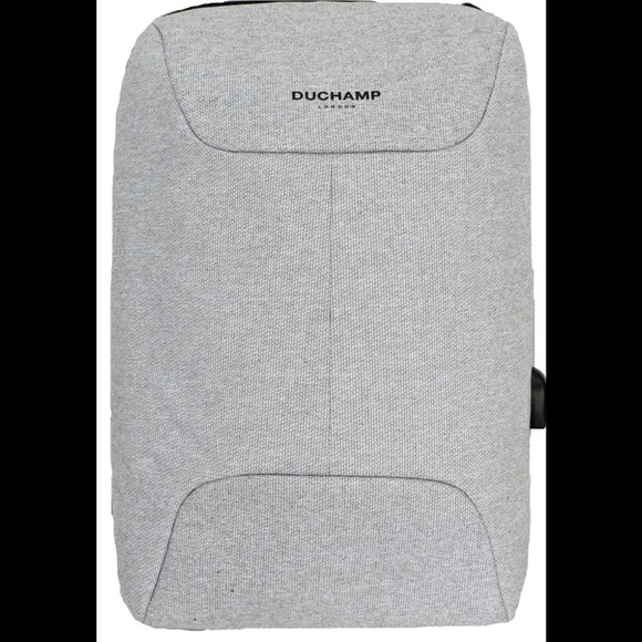 Light Heather Gray Grey Anti-Theft Laptop Backpack by
DUCHAMP - Picture 1 of 5